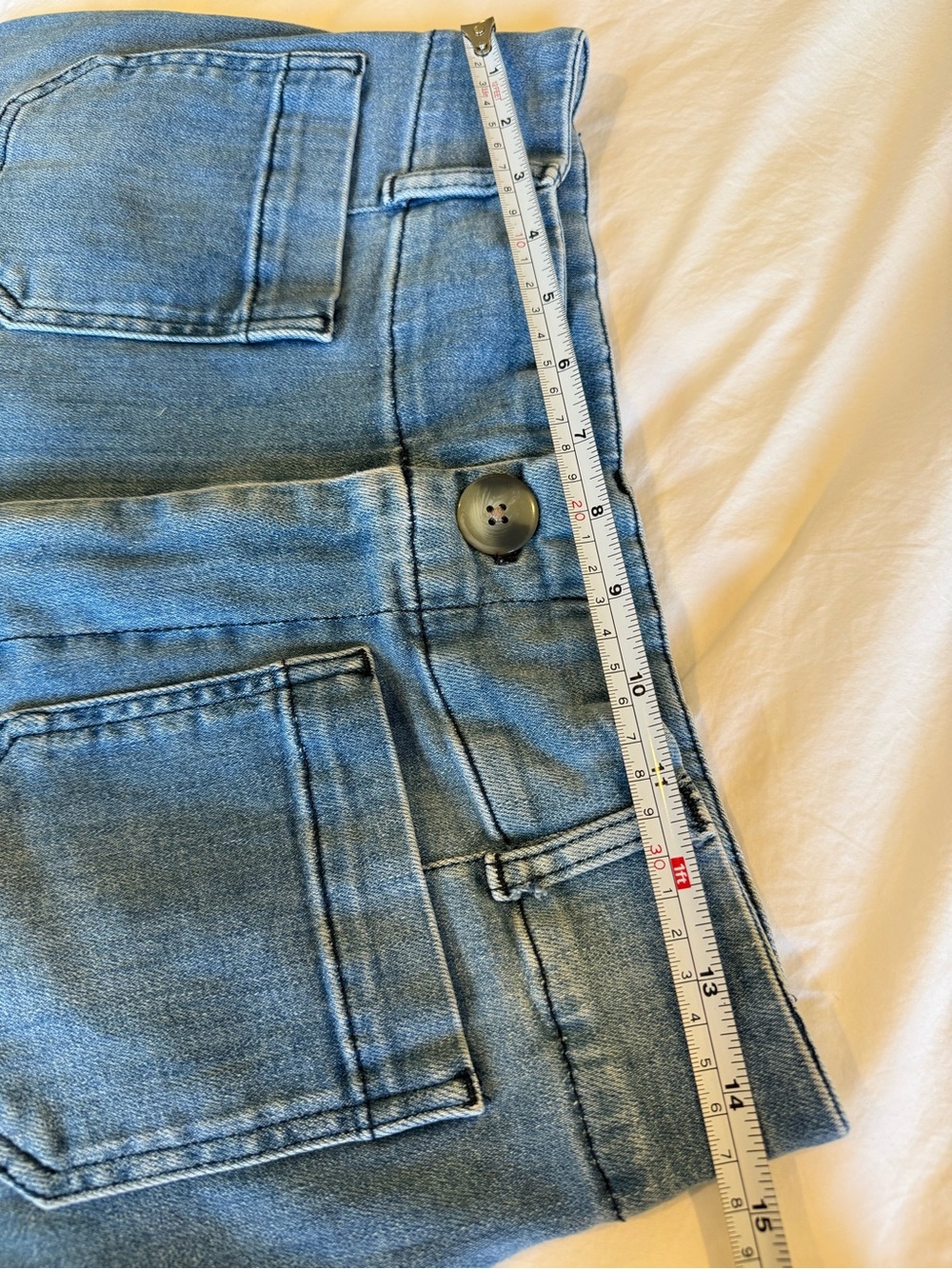 Pilcro and the Letterpress Light Blue Stretch Wide-Leg Jeans. Size:30 - Picture 3 of 12